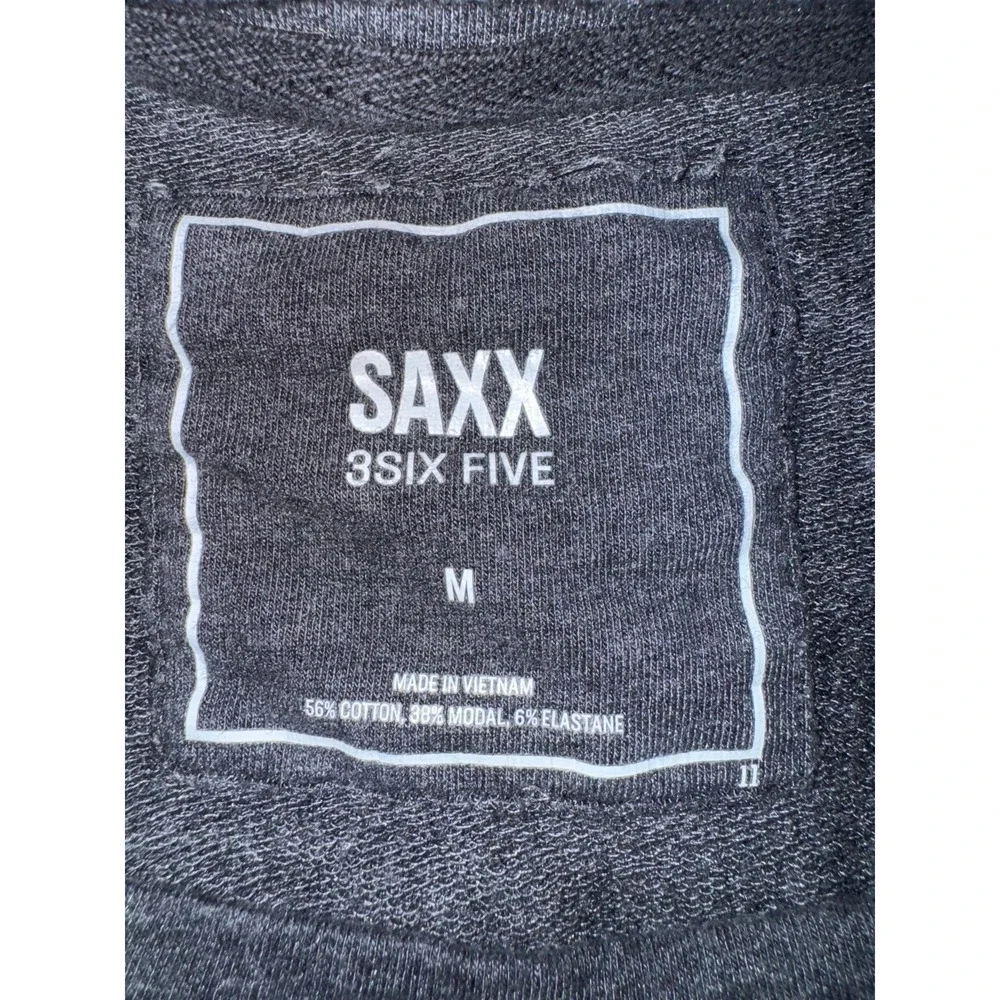 Saxx‎ 3six five lightweight gray crewneck sweatshirt medium